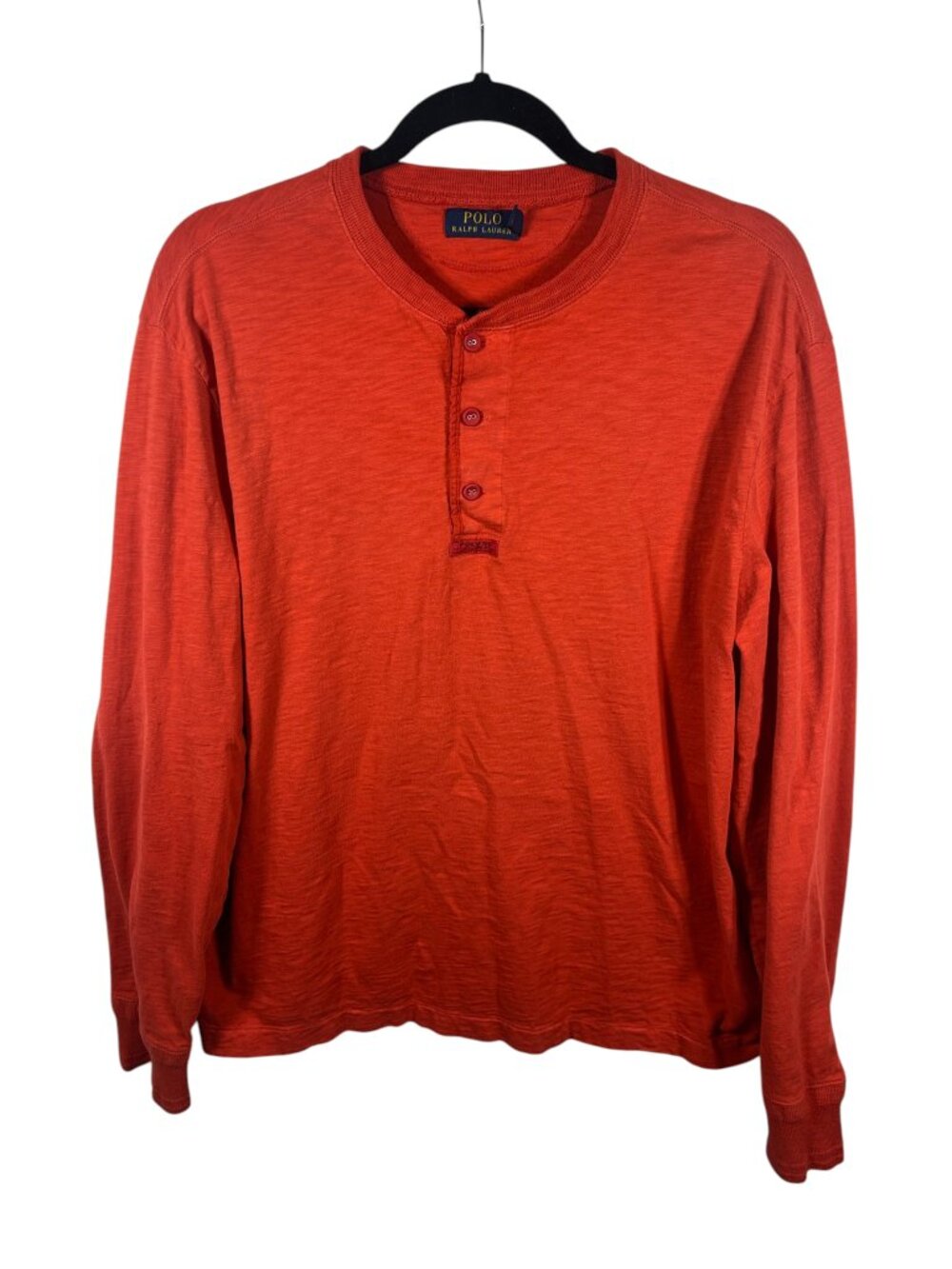 Polo Ralph Lauren Shirt Mens Henley 100% Cotton XLarge Long Sleeve Tee Casual